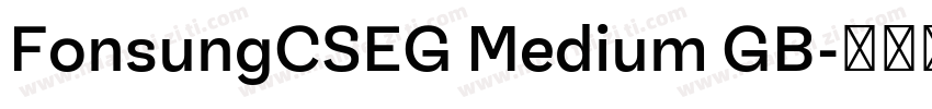 FonsungCSEG Medium GB字体转换